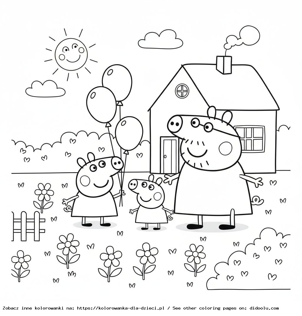 świnka peppa kolorowanka do wydruku