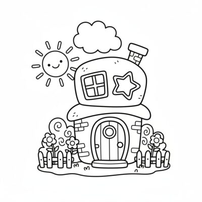 kolorowanki do druku toca boca domek