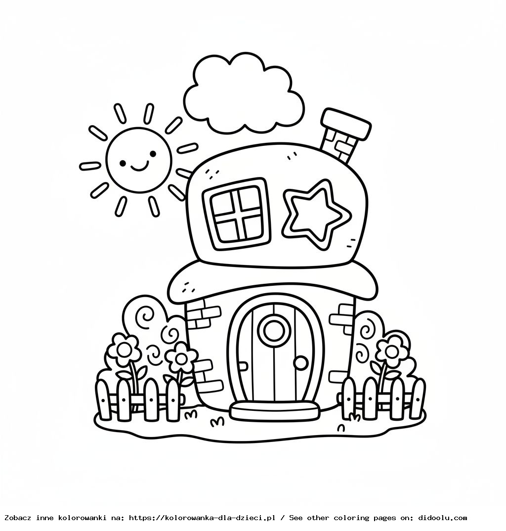 kolorowanki do druku toca boca domek