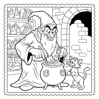 gargamel kolorowanka