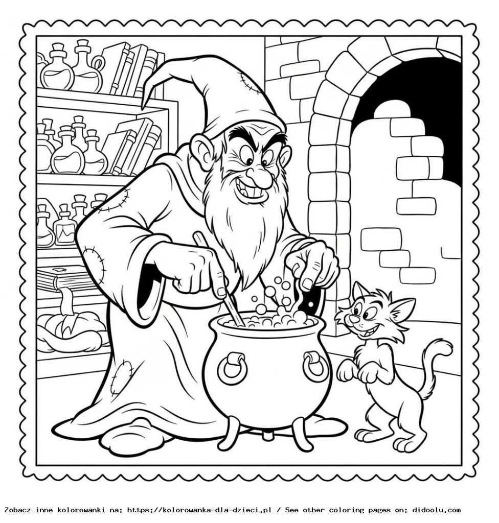 Kolorowanka Gargamel I Klakier