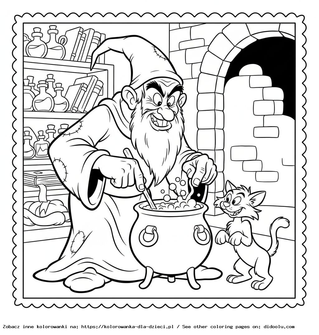 gargamel kolorowanka