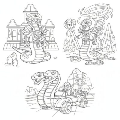 kolorowanki lego ninjago wężonowie
