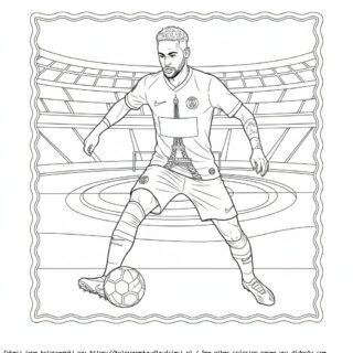 Kolorowanka Neymar Jr