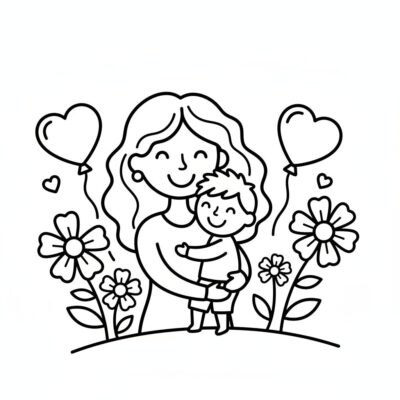 dzień matki kolorowanka