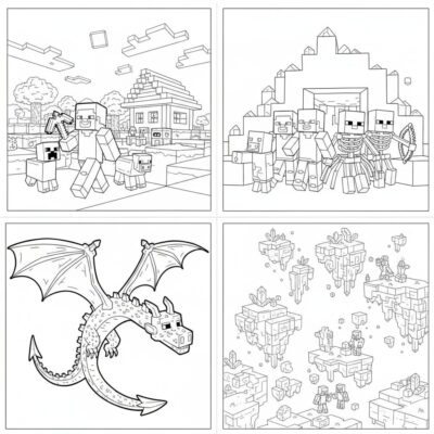 minecraft kolorowanka do wydruku