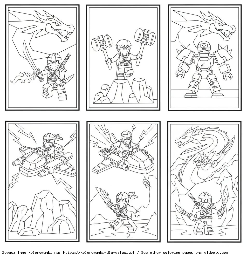 ninjago kolorowanki do wydruku