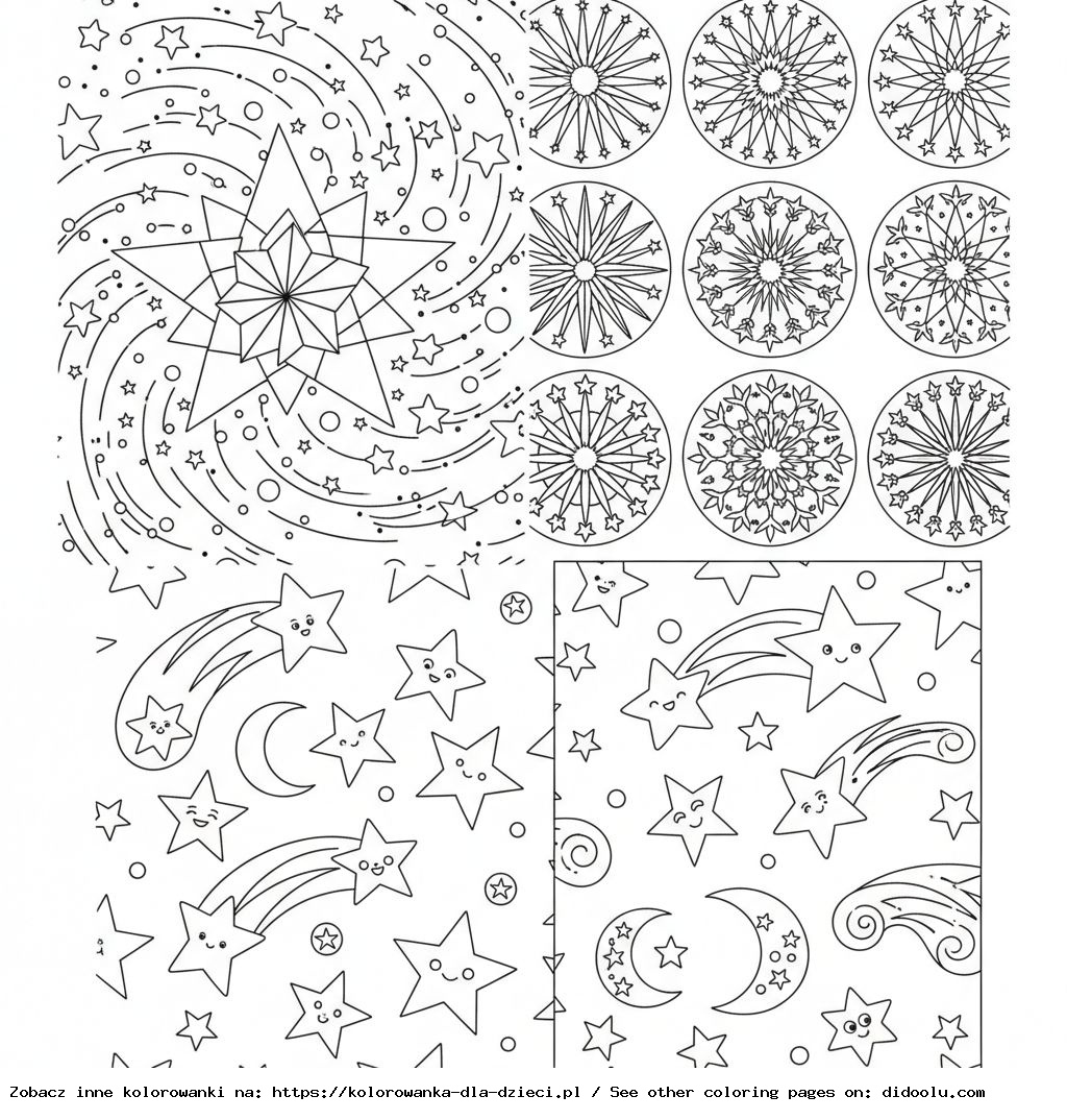 kolorowanki gwiazdki