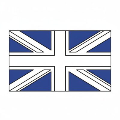 flaga wielkiej brytanii kolorowanka