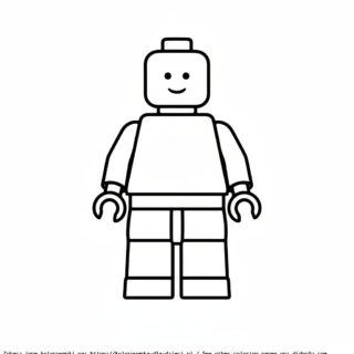 ludzik lego kolorowanka