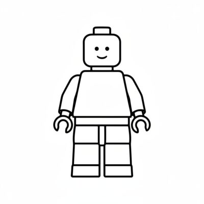ludzik lego kolorowanka