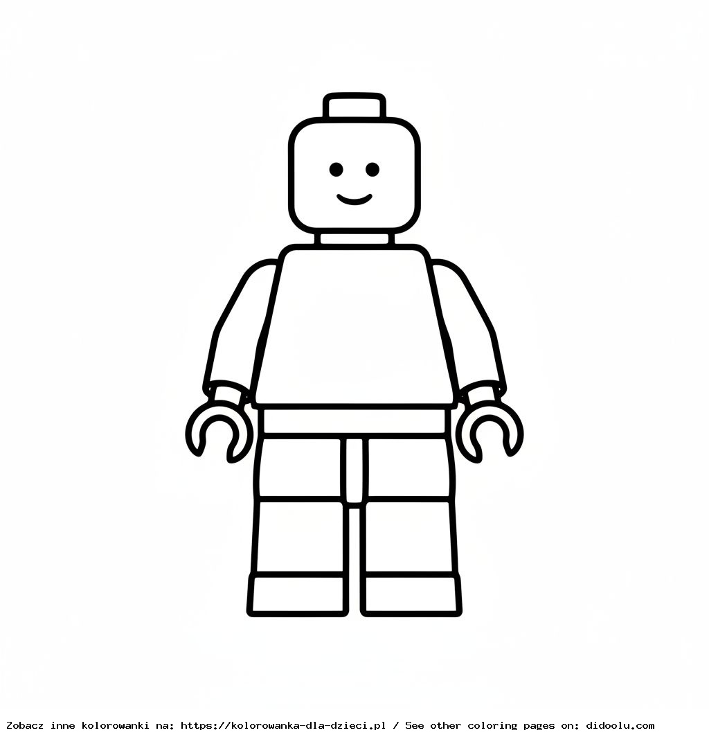 ludzik lego kolorowanka