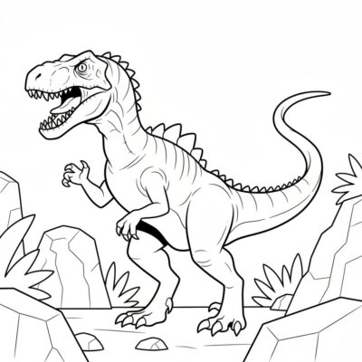 indoraptor kolorowanka