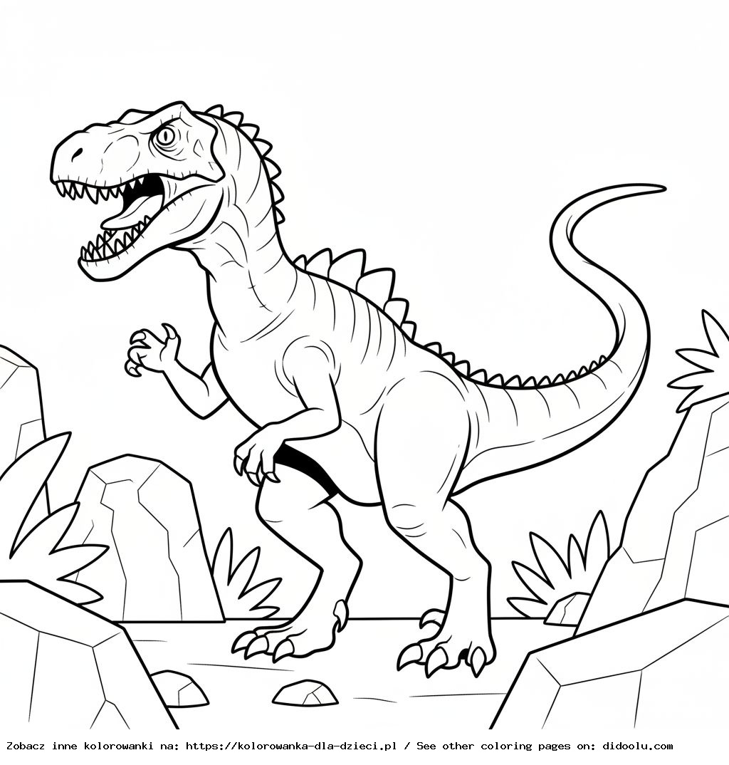 indoraptor kolorowanka