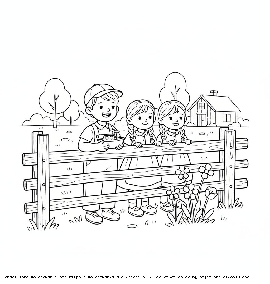 dzieci z bullerbyn kolorowanka