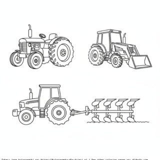 traktor kolorowanki do wydruku