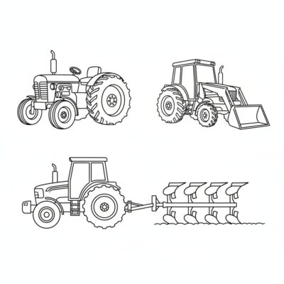 traktor kolorowanki do wydruku
