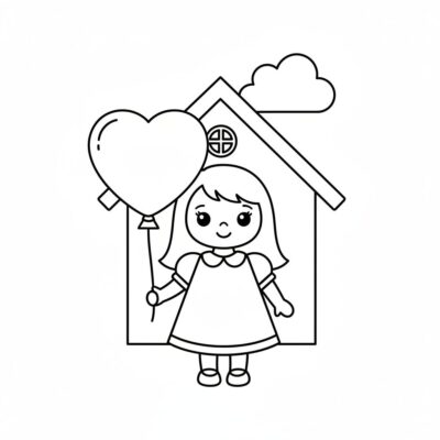 laleczka kolorowanka