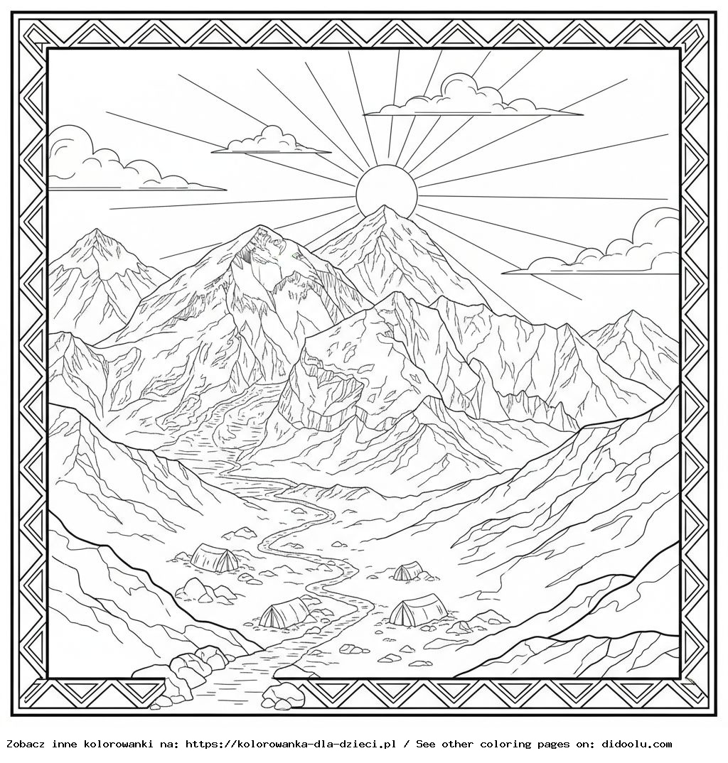 kolorowanki everest