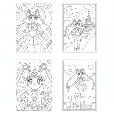 czarodziejka z księżyca kolorowanki