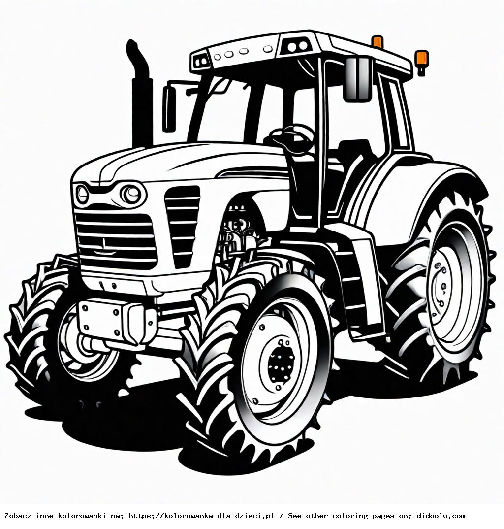 traktor kolorowanki do wydruku