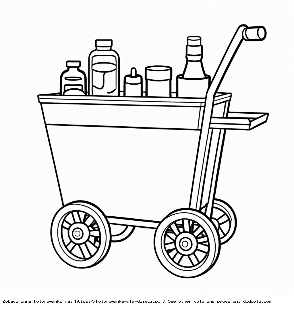 wagonik kolorowanka