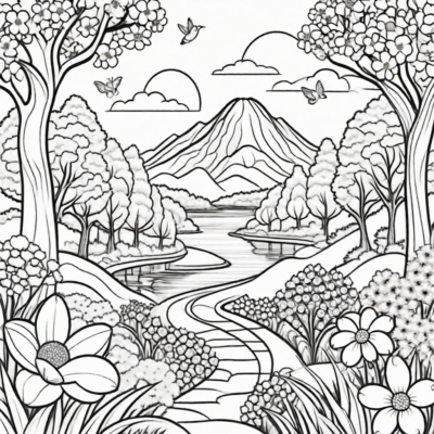 wiosna kolorowanka xxl