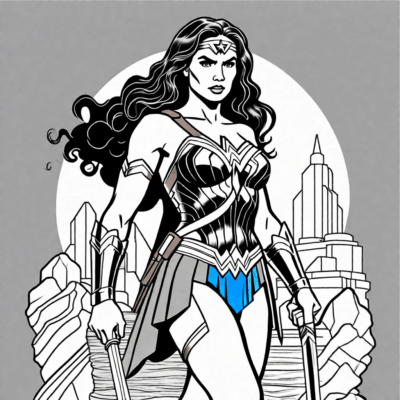wonder woman kolorowanka