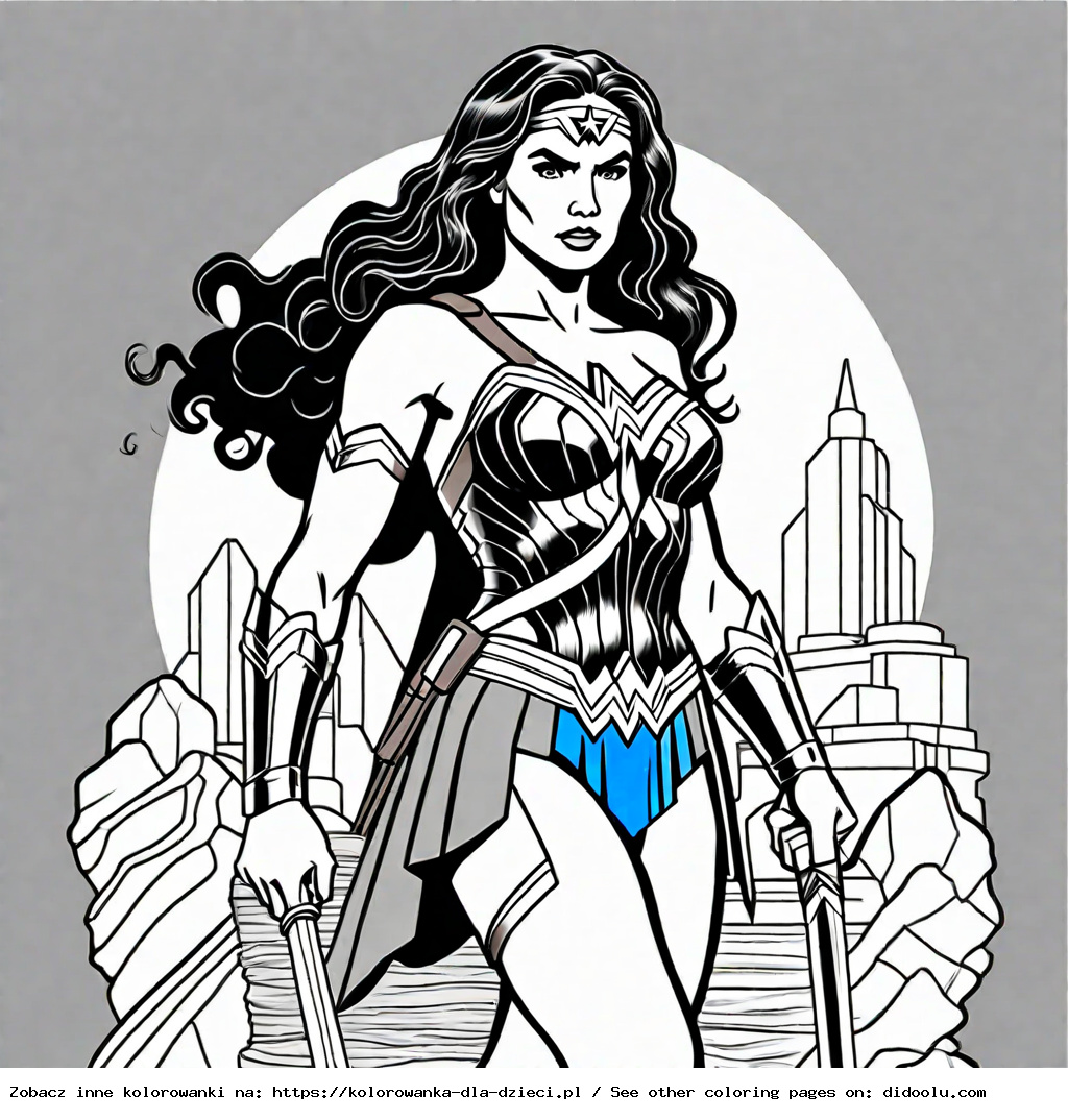 wonder woman kolorowanka