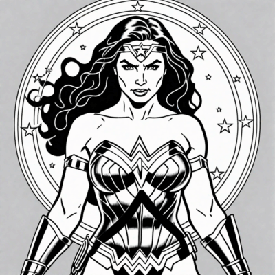 wonder woman kolorowanki