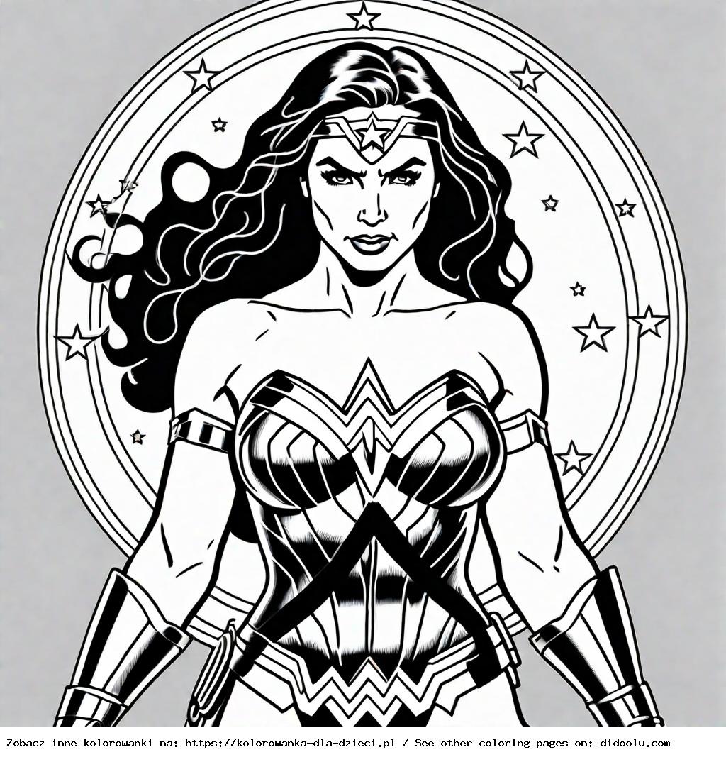 wonder woman kolorowanki