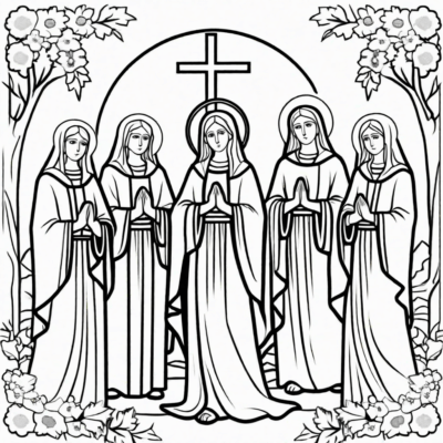 wszystkich świętych 1 listopada kolorowanki