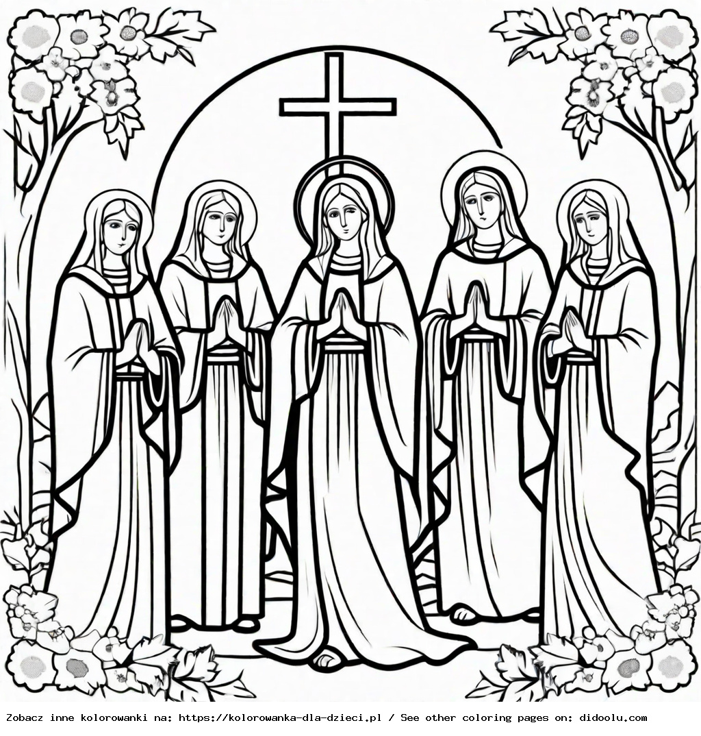 wszystkich świętych 1 listopada kolorowanki