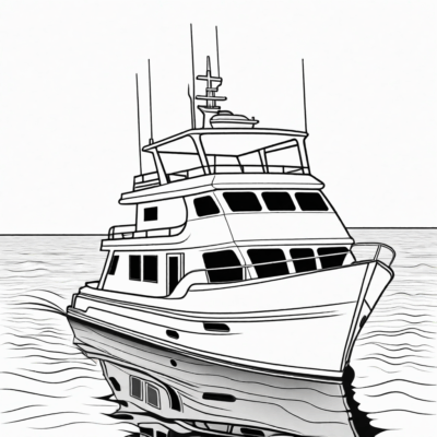 żaglówka kolorowanka