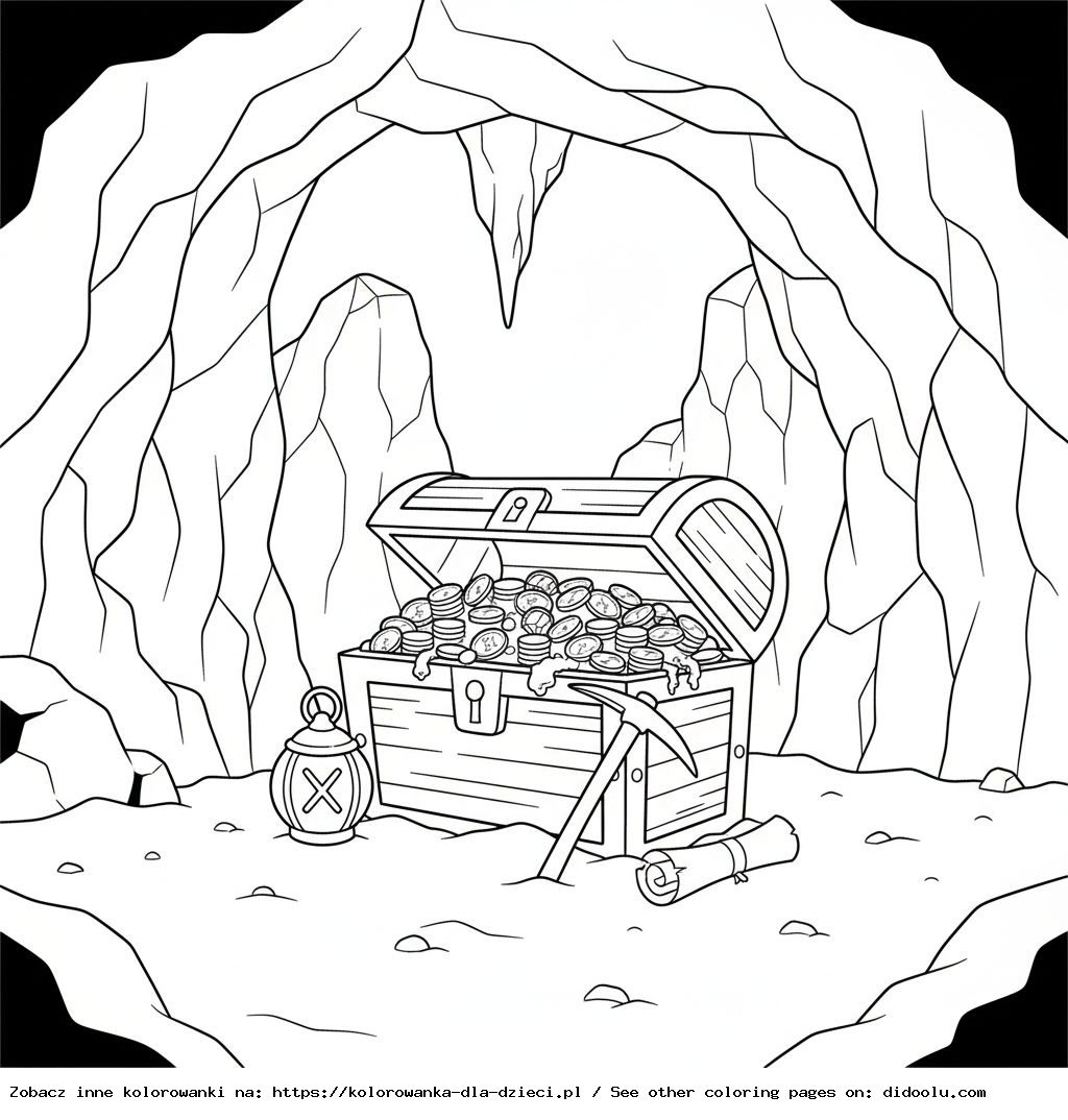 Skarby w jaskini – maluj i odkrywaj