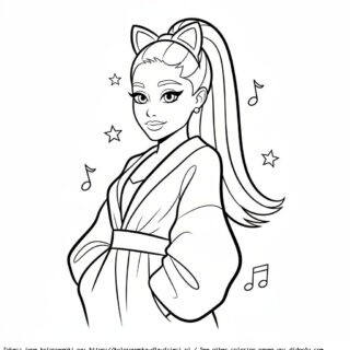 ariana grande kolorowanka