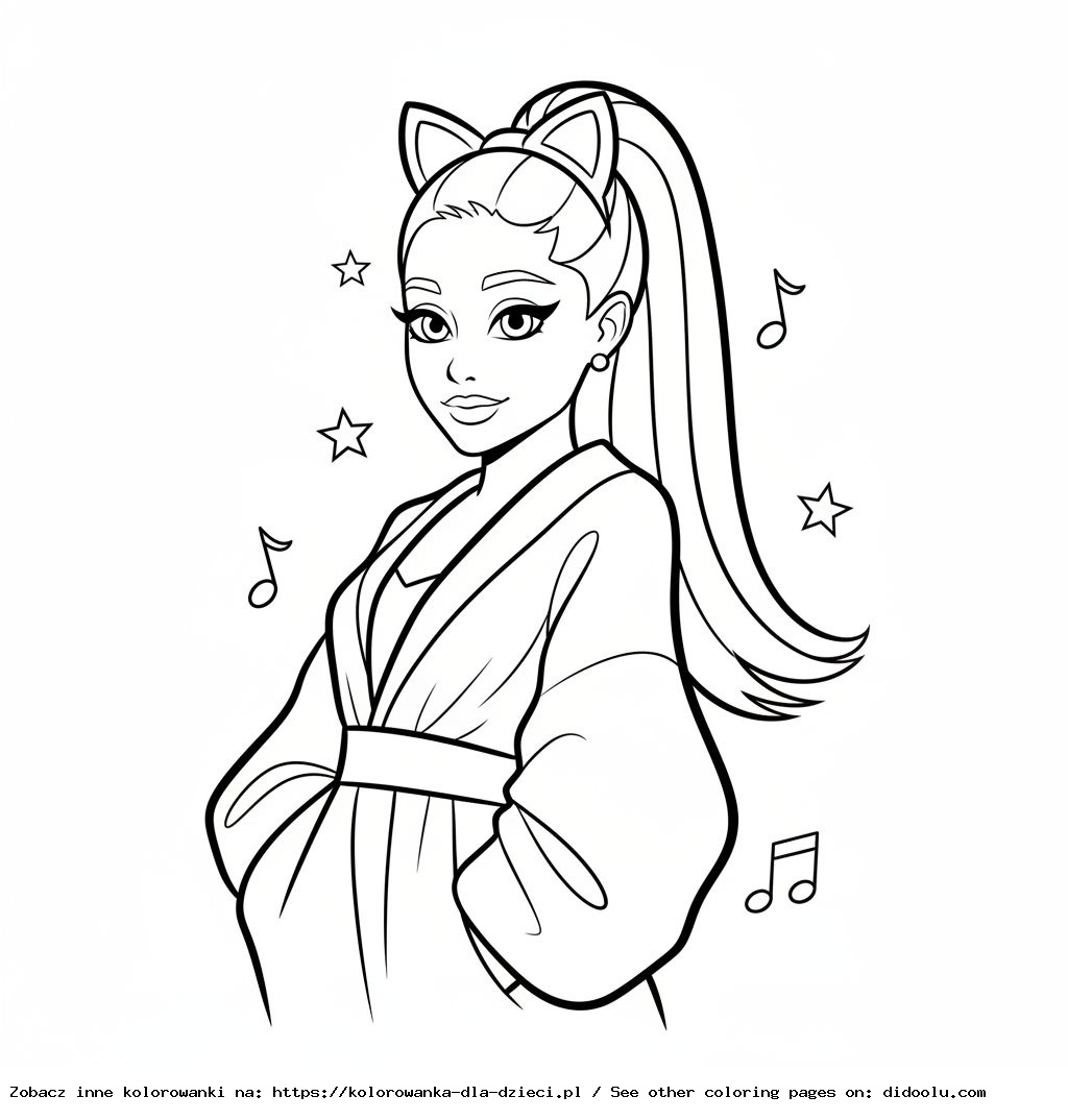 ariana grande kolorowanka