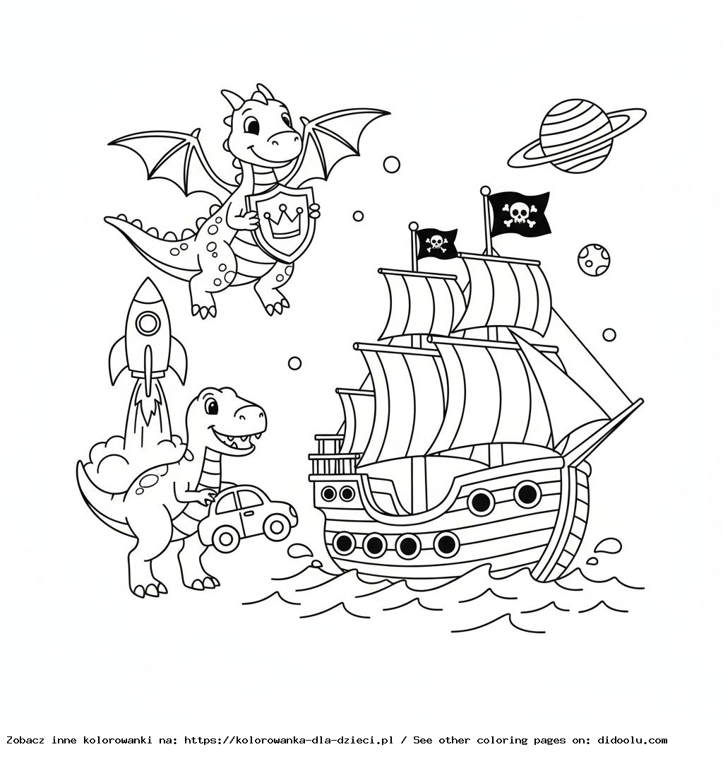kolorowanka dla chłopca do druku
