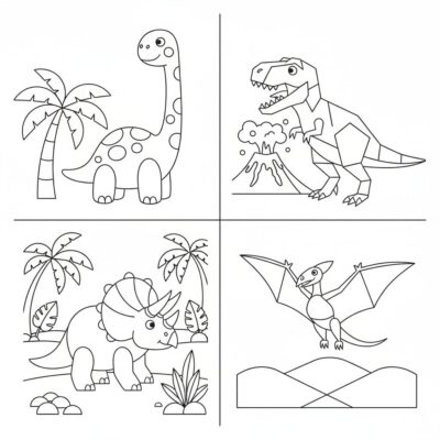 kolorowanki dinozaury do druku