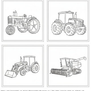 kolorowanki do druku traktory john deere