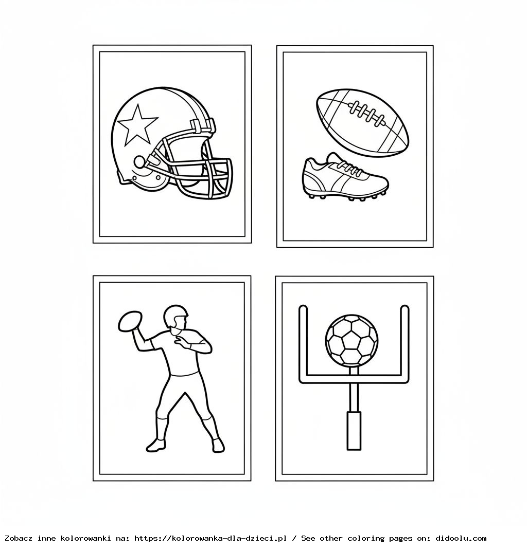 Piłkarskie kolorowanki dla dzieci do wydruku