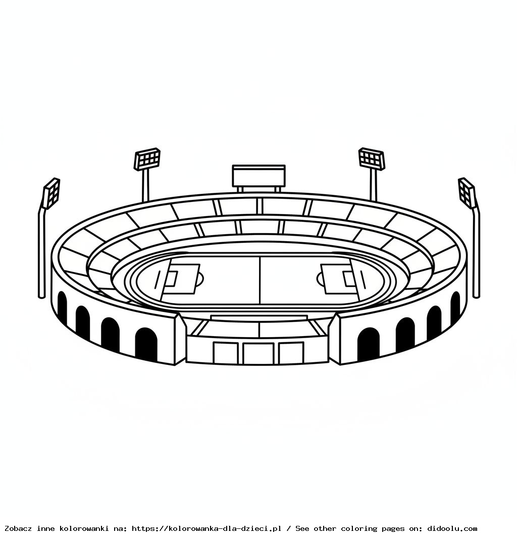 kolorowanki stadion