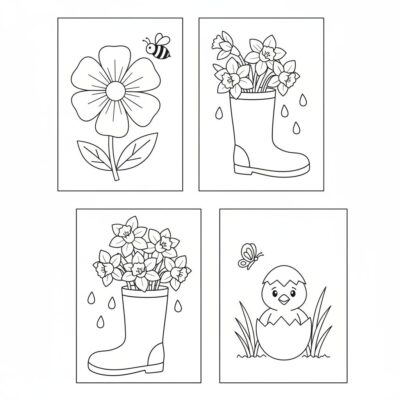 kolorowanki wiosna