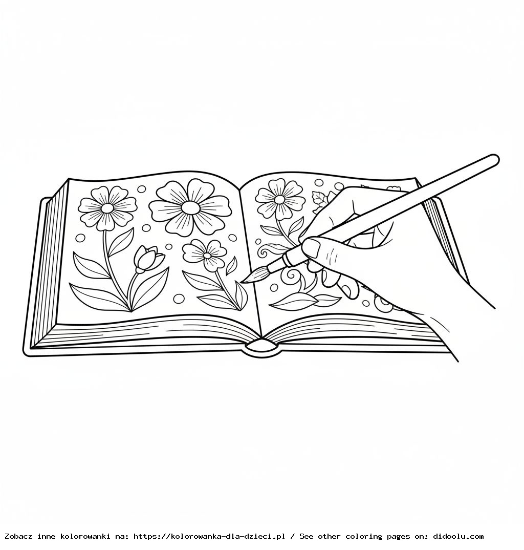 malowanka z pisakiem wodnym