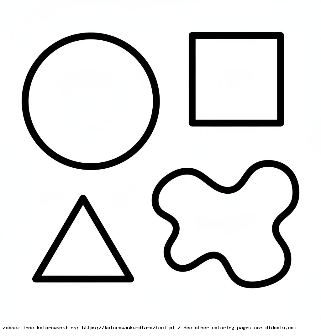 Łatwe kolorowanki dla dzieci do druku PDF