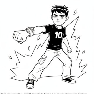 Ben 10: Super Kolorowanka dla Dzieci