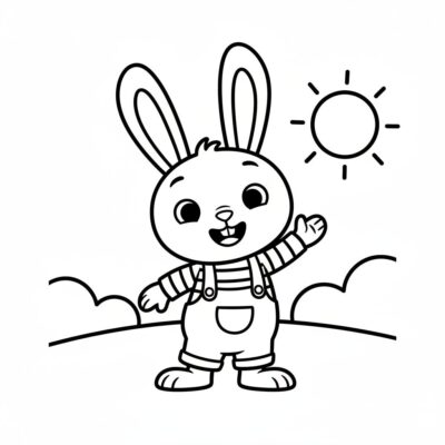 Bing – kolorowanka dla dzieci do wydruku