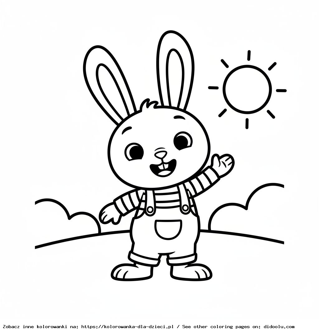 Bing – kolorowanka dla dzieci do wydruku