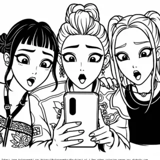 KPop Demon Hunters Kolorowanki dla Dzieci do Druku