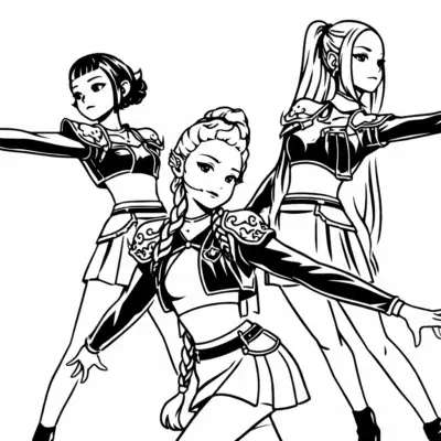 Rumi K-popowe Łowczynie Demonów Kolorowanka